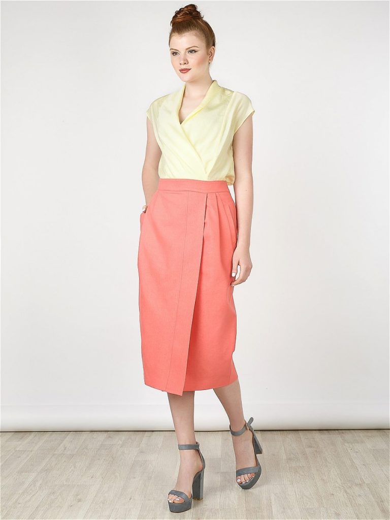 Юбка с запахом: 100+ модных новинок и вариантов 2018 на фото