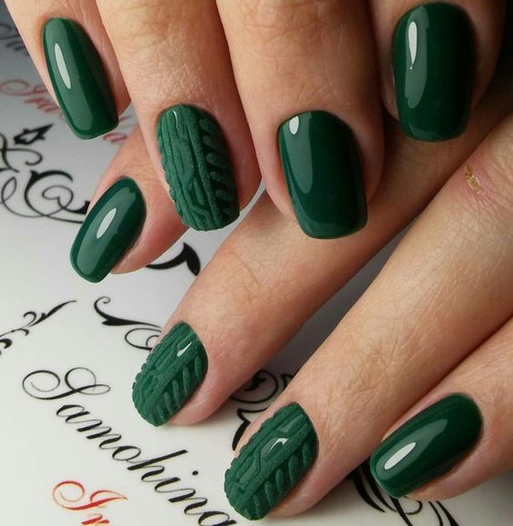 зеленые ногти дизайн фото