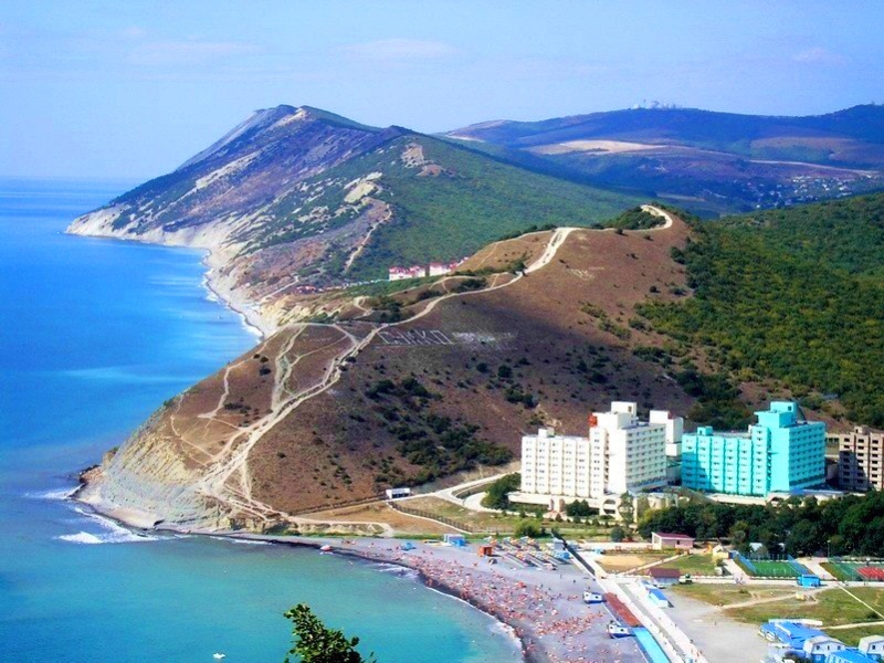 Город курорт на берегу черного моря