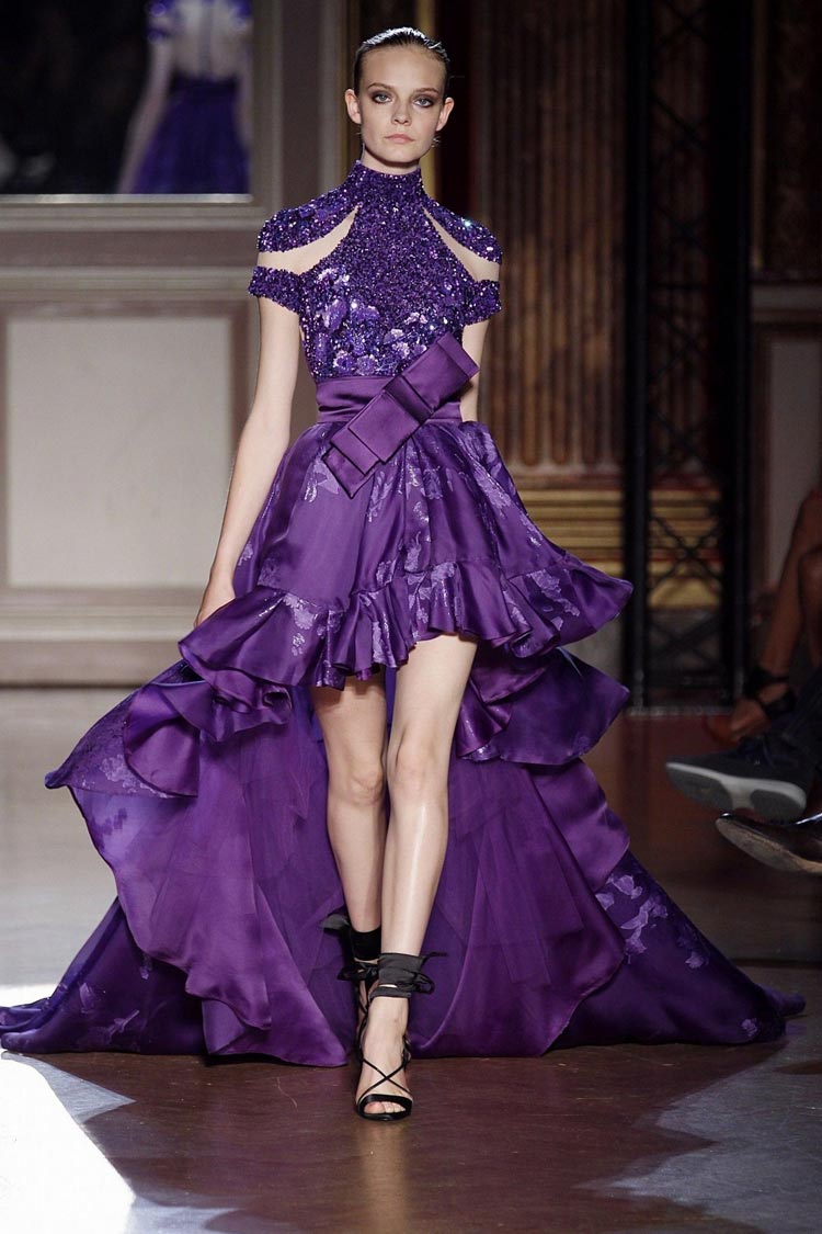 Платье Elie Saab сиреневый цвет