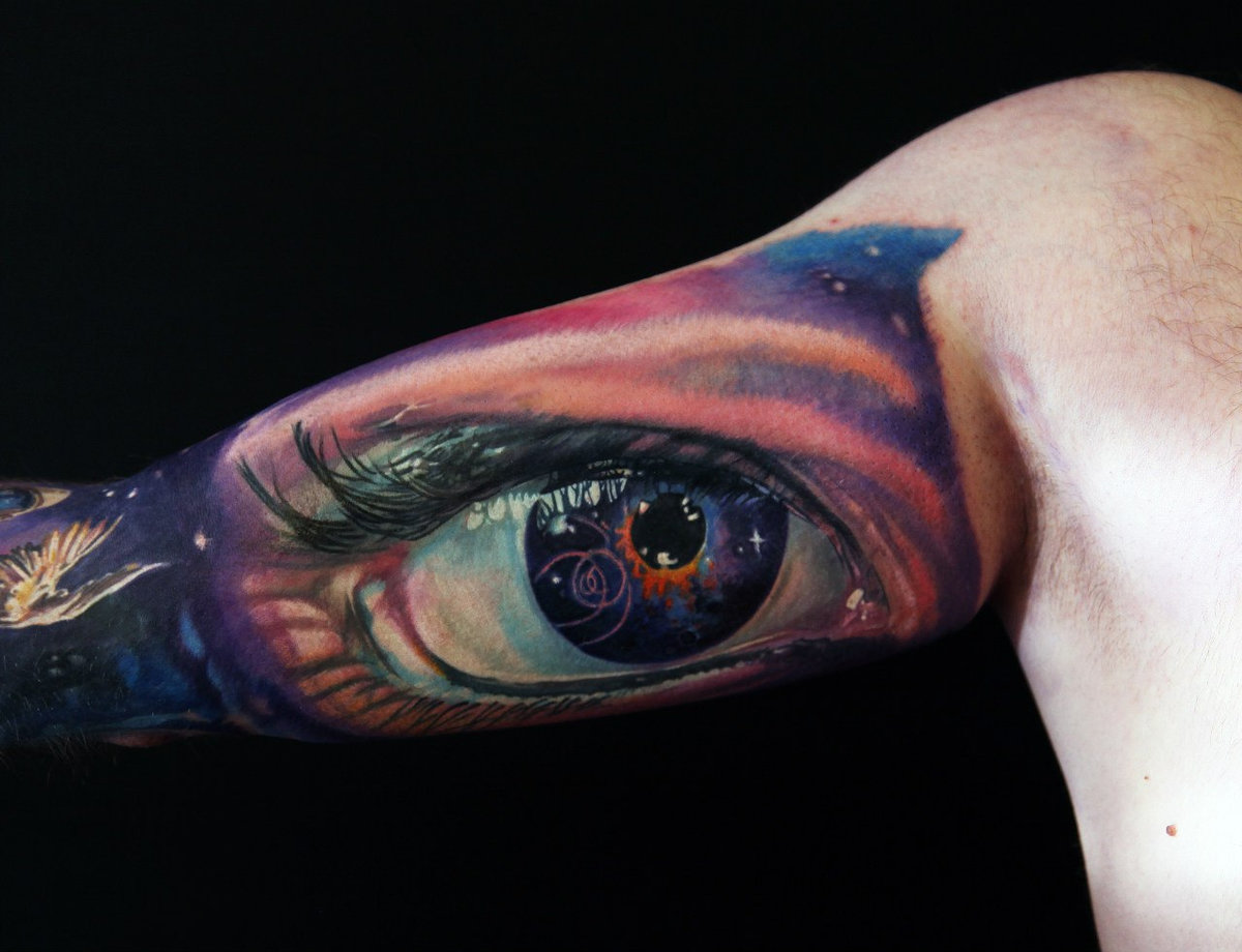 Космический глаз тату