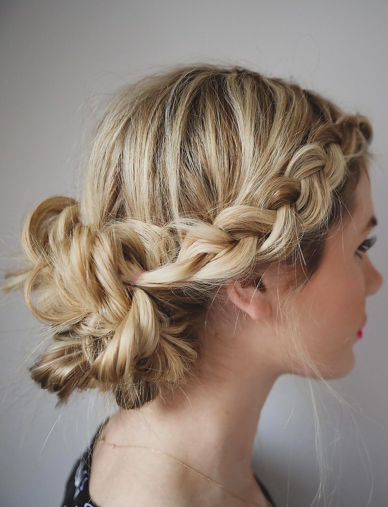 Прическа с плетением на длинные волосы braided hairstyle tutorial