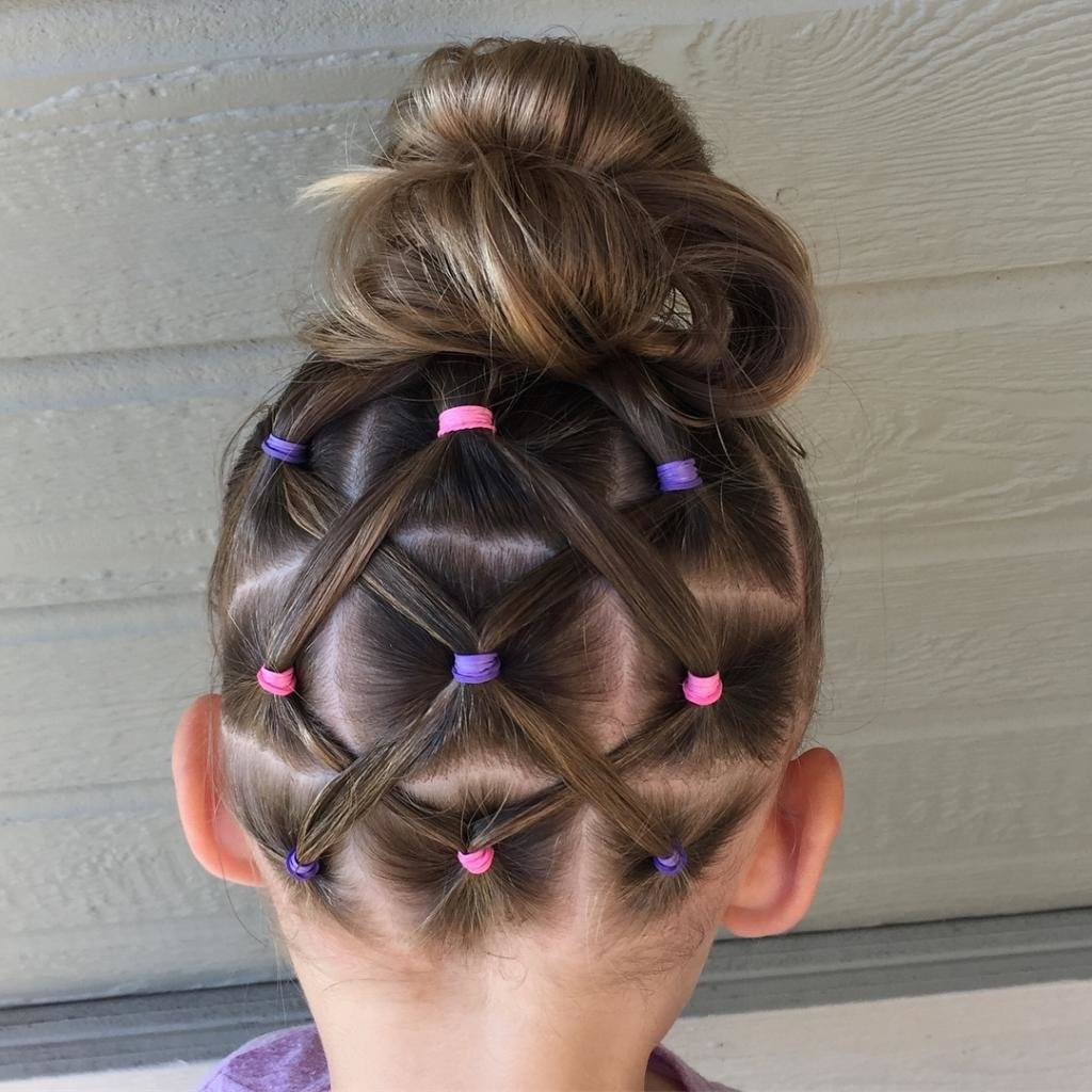 Как сделать круг из волос ребенку