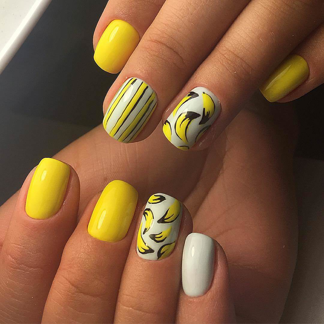 Дизайн желтых ногтей 2024. Летние ногти. Ногти яркие летние. Желтые ногти. Дизайн ногтей летний.