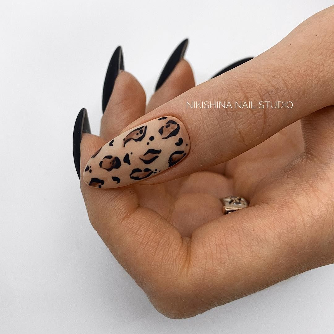 Леопардовый дизайн ногтей: модные тенденции, фото 2022-2023