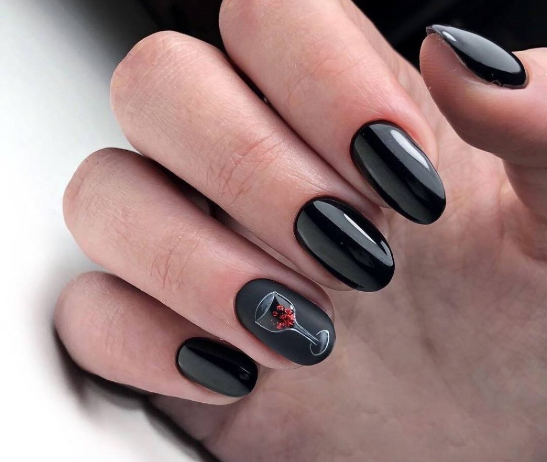 Красивые Темные Ногти Фото Дизайн