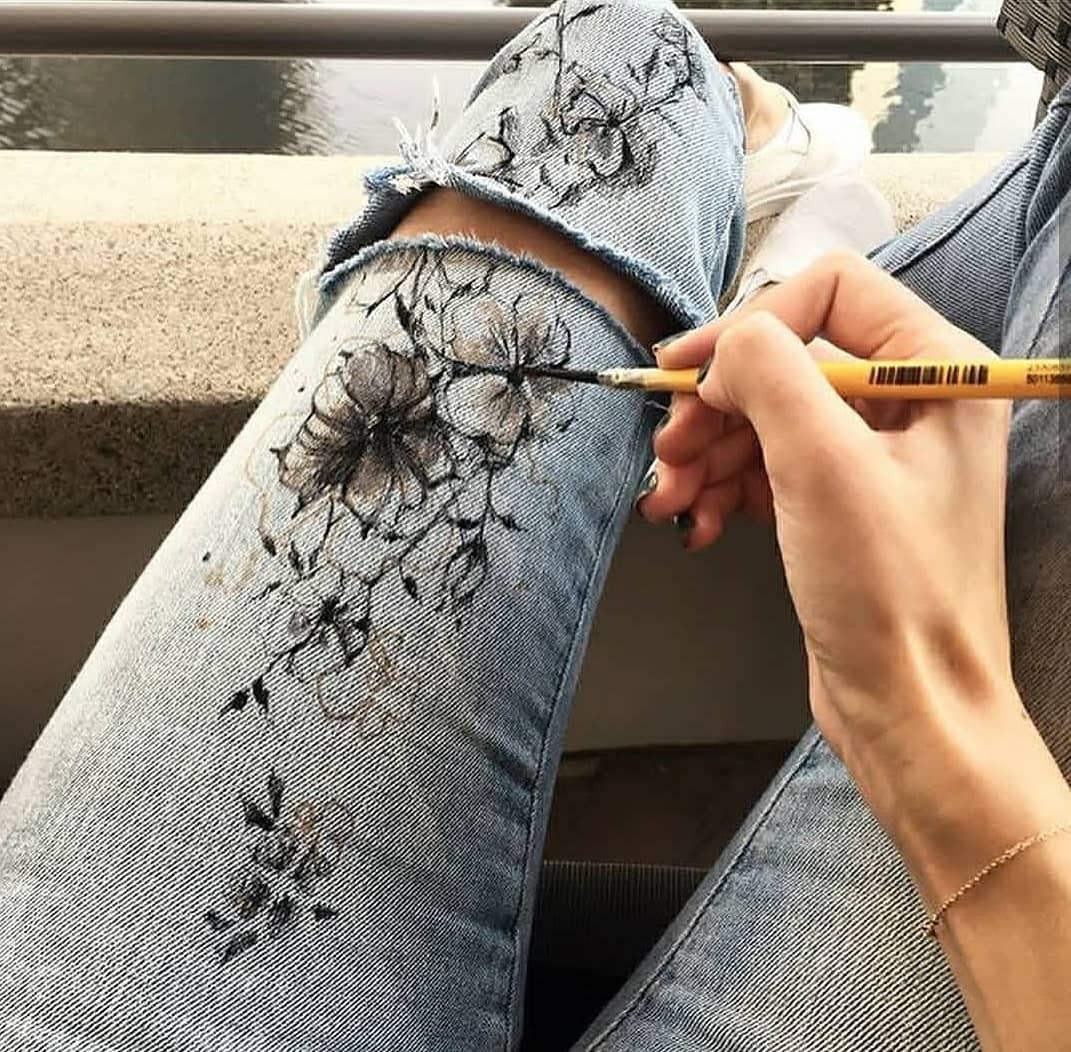 Роспись в джинсах
