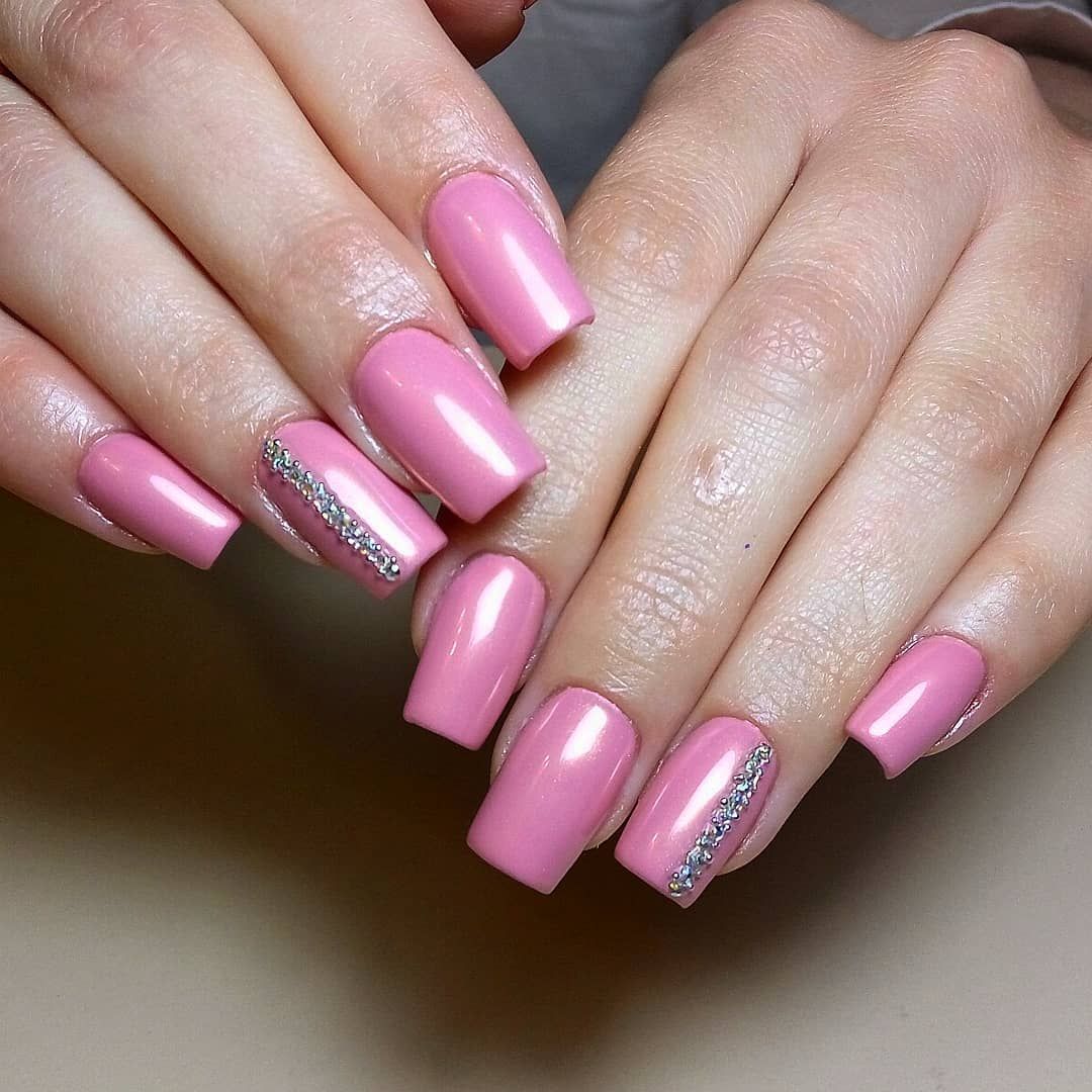Розовые Ногти Дизайн Фото Гель