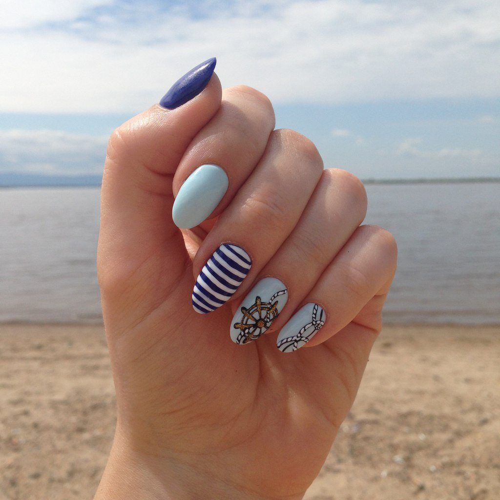 Ногти на пляж
