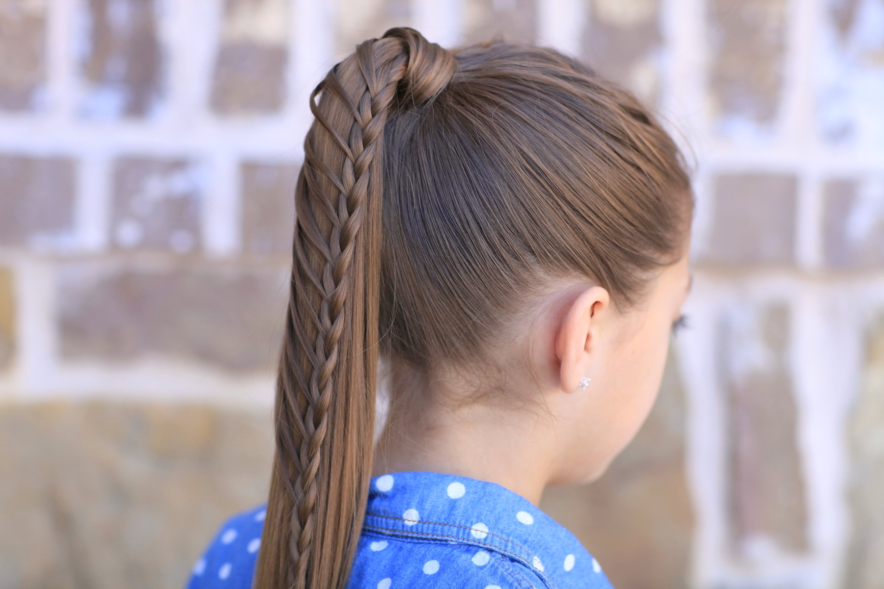 Прическа для фото в школе на длинные волосы