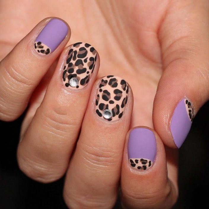 Pin by UrbanGems on Leopard Print Nail Arts Cool nail designs, Leopard print nai